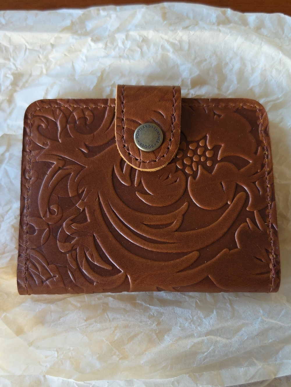Portland Leather Goods Mini Bifold Wallet - Meadow